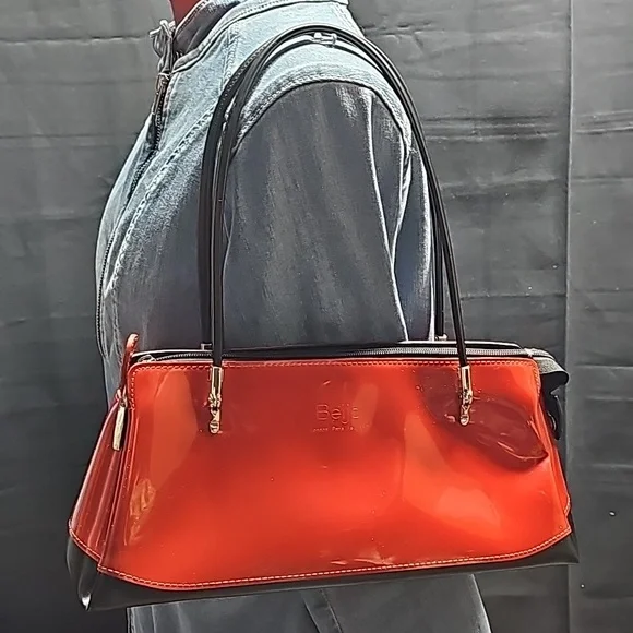 Beijo Bags Beijo Red Patent Leather Handbag Poshmark